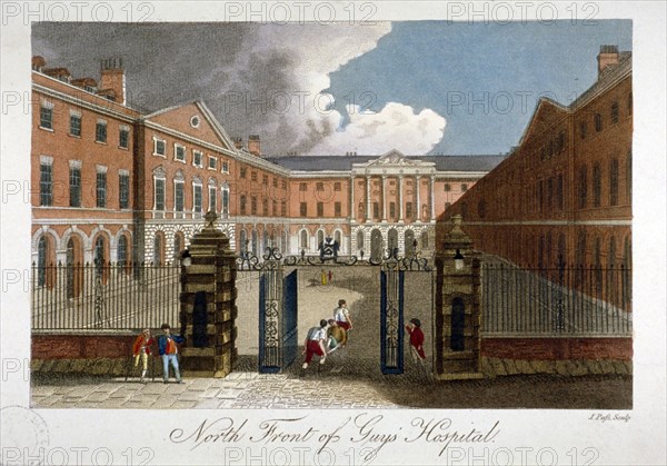 Guy's Hospital, Southwark, London, c1800. Artist: John Pass