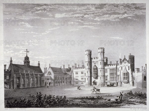 Lambeth Palace, London, c1830. Artist: GF Bragg