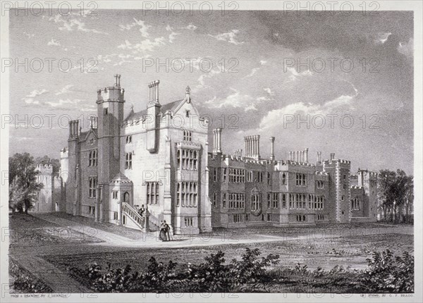 View of Lambeth Palace, London, c1830. Artist: GF Bragg