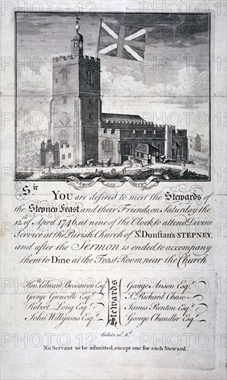 Church of St Dunstan and All Saints, Stepney, London, 1746. Artist: James Basire I
