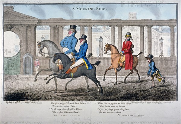 'A Morning Ride', 1804. Artist: James Gillray