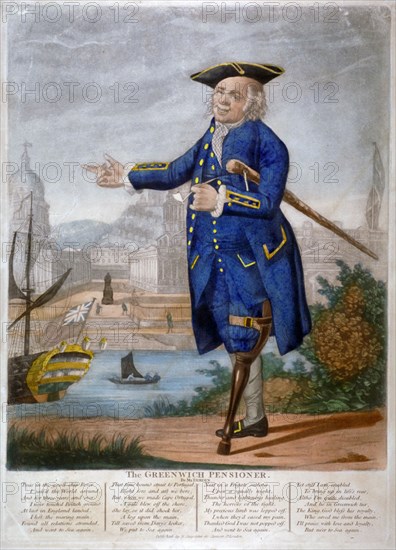 A Greenwich Pensioner, c1800. Artist: Anon