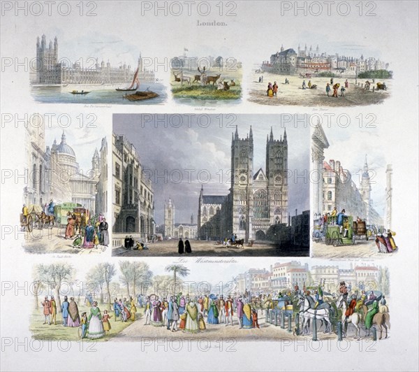 Views of London, c1845. Artist: Anon