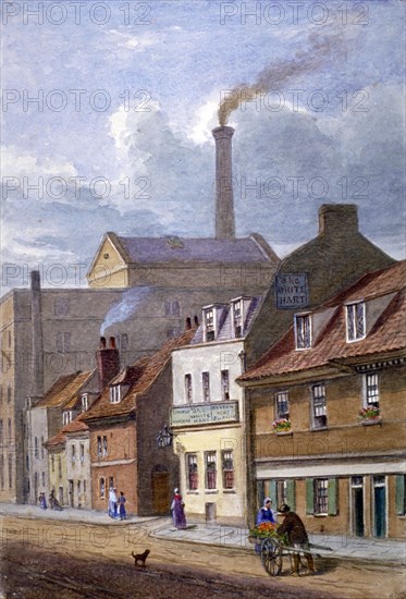 The White Hart Inn, High Street, Shadwell, London, c1865. Artist: JT Wilson