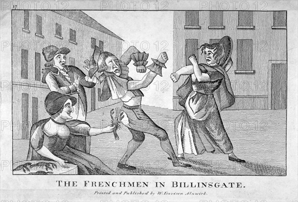 'The Frenchmen in Billinsgate', 1754. Artist: Anon