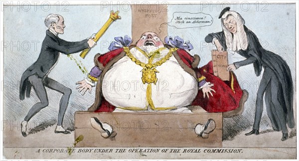 A corporate body under the operation of the Royal Commission', c1835. Artist: Anon