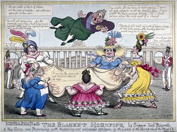 The Blanket Hornpipe...', 1820. Artist: WE