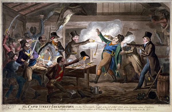 'The Cato Street conspirators...', 1820. Artist: George Cruikshank