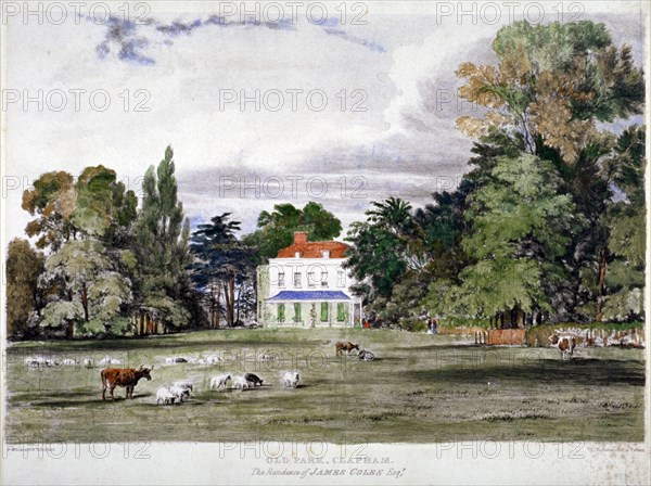 Old Park, Clapham, London, c1830. Artist: Frederick Mackenzie