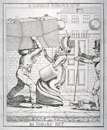 An Unlucky Hit', 1821. Artist: Richard Dighton