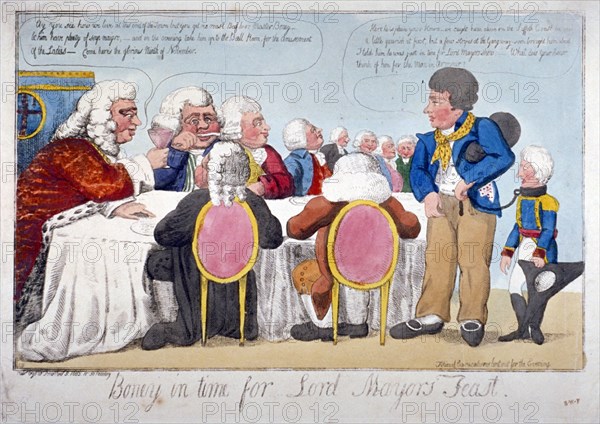'Boney in time for Lord Mayor's feast', 1803. Artist: Anon
