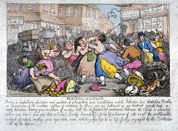 'Miseries of London', 1807. Artist: Thomas Rowlandson