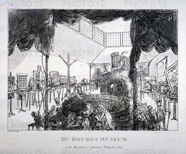 Dubourg's Museum, Grosvenor Street, Westminster, London, 1818. Artist: Matthew Dubourg