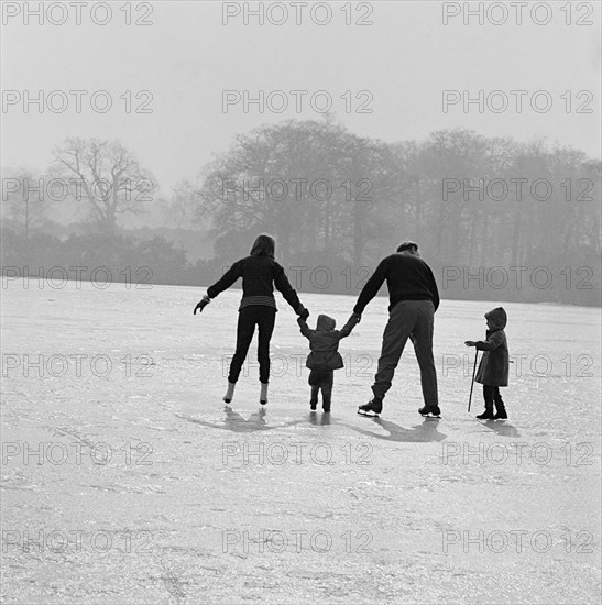 Skating in Richmond Park, London, 1962-1964