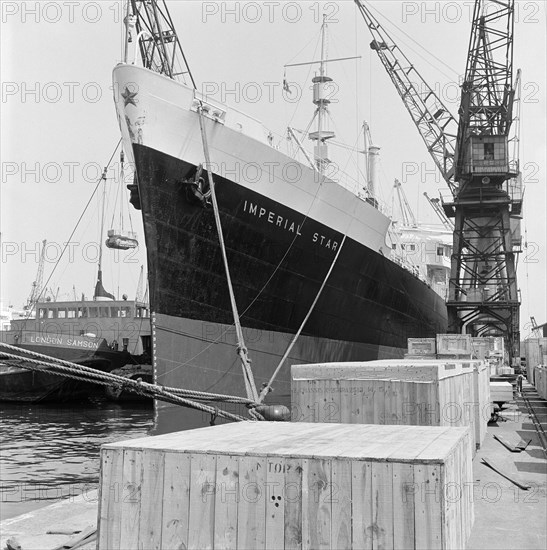 Imperial Star' moored at the London Docks, July 1965