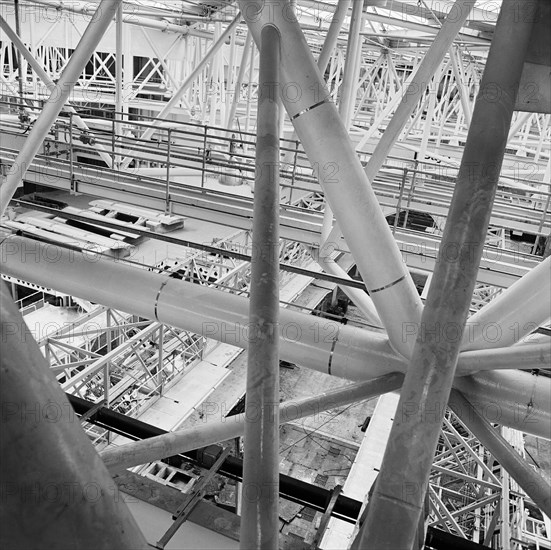 Hangar at Heathrow Airport, Greater London, 1970