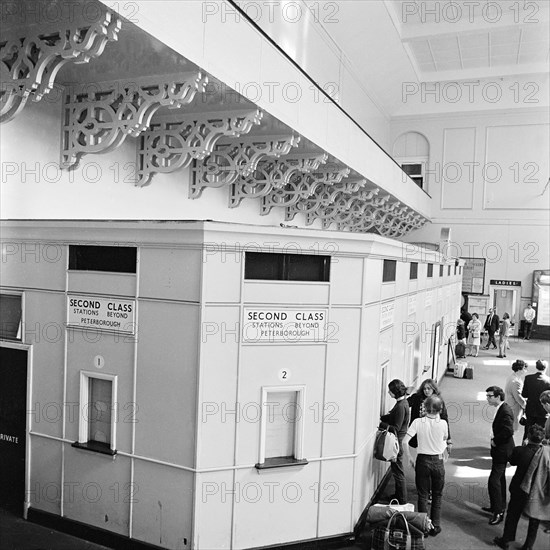 The booking hall, King's Cross Station, London, 1960-1972