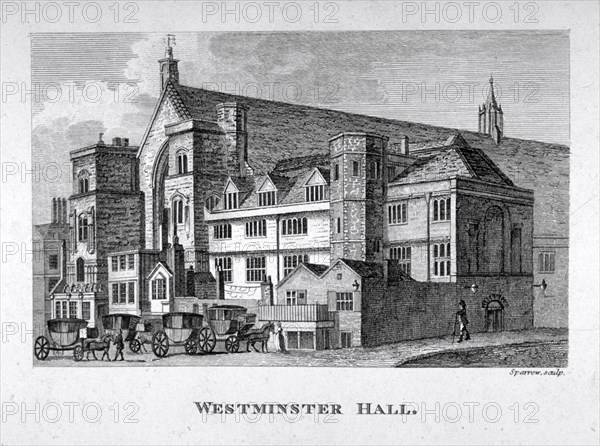 View of Westminster Hall from New Palace Yard, London, c1800. Artist: S Sparrow