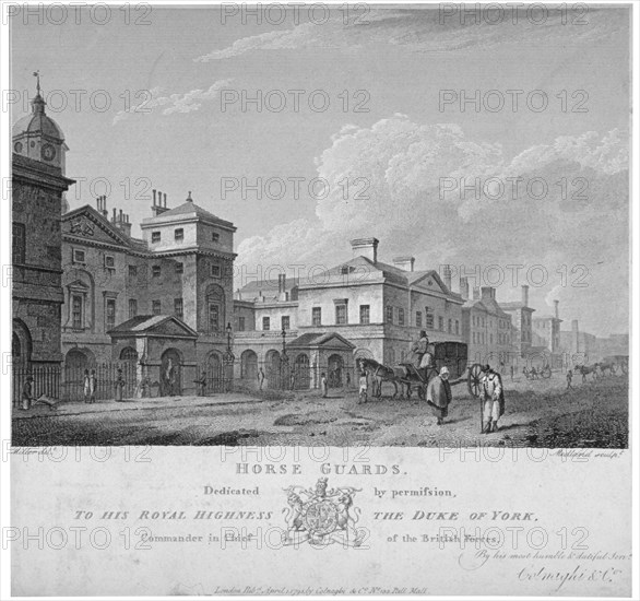 Horse Guards, Westminster, London, 1795. Artist: Thomas Medland