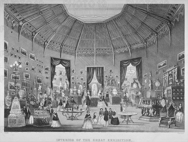 The Great Exhibition, Hyde Park, Westminster, London, 1851. Artist: Jean-Marie Chavanne