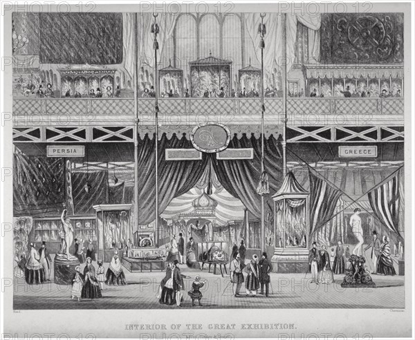 The Great Exhibition, Hyde Park, Westminster, London, 1851. Artist: Jean-Marie Chavanne