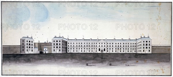 King's Bench Prison, Southwark, London, c1800. Artist: James Campling