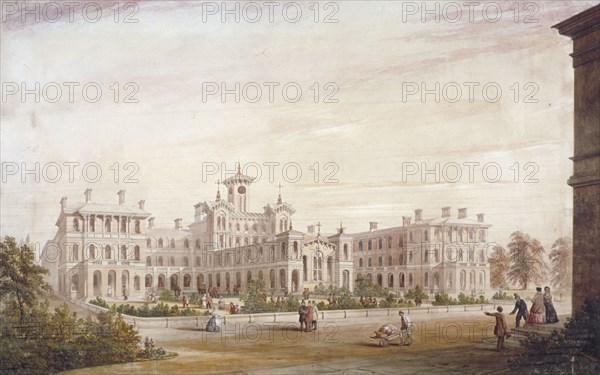 City of London Union Workhouse in Bow Road, Poplar, London, 1849. Artist: Anon