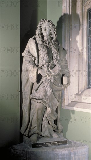 Statue of Sir John Cutler, English merchant, philanthropist and politician, 17th century. Artist: Artus Quellinus I