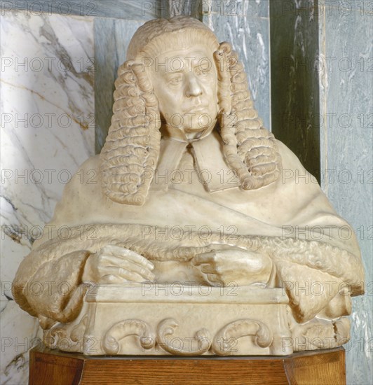 Portrait bust of Lord Brampton, British judge, c late 19th century. Artist: Joseph William Swynnerton