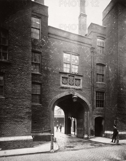 View of Lincoln's Inn Gatehouse, Holborn, Camden, London, 1867. Artist: Society for Photographing the Relics of Old London