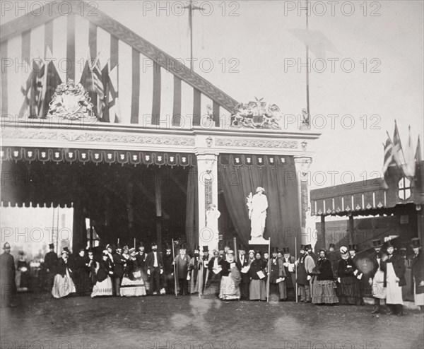 Opening of Holborn Viaduct, City of London, 1869. Artist: Henry Dixon