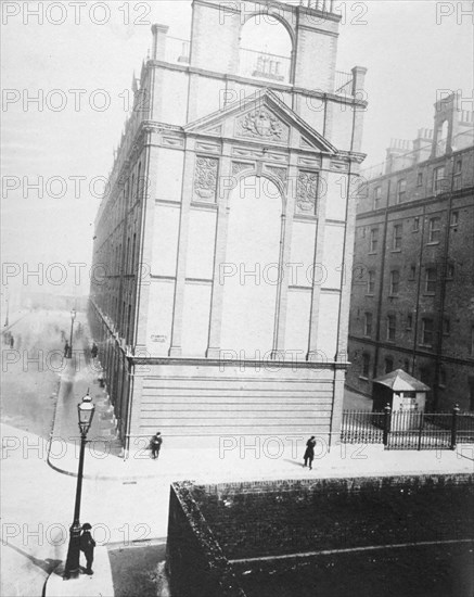 Exterior view of newly erected artizan dwellings in Artizan Street, City of London, c1880. Artist: Henry Dixon