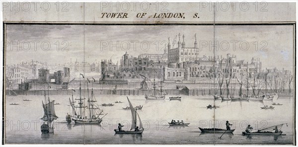 Tower of London, Stepney, London, 1737. Artist: Samuel Buck