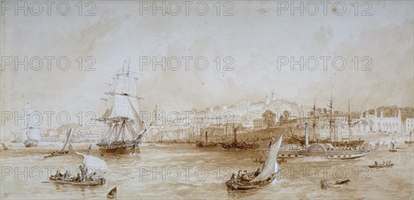 Gravesend, Kent, c1830. Artist: Thomas Mann Baynes