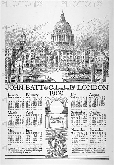 St Paul's Cathedral, City of London, 1908. Artist: William Monk