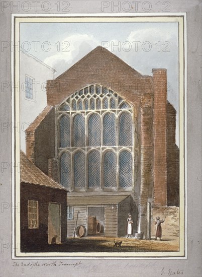 Southwark Cathedral, London, 1825. Artist: G Yates