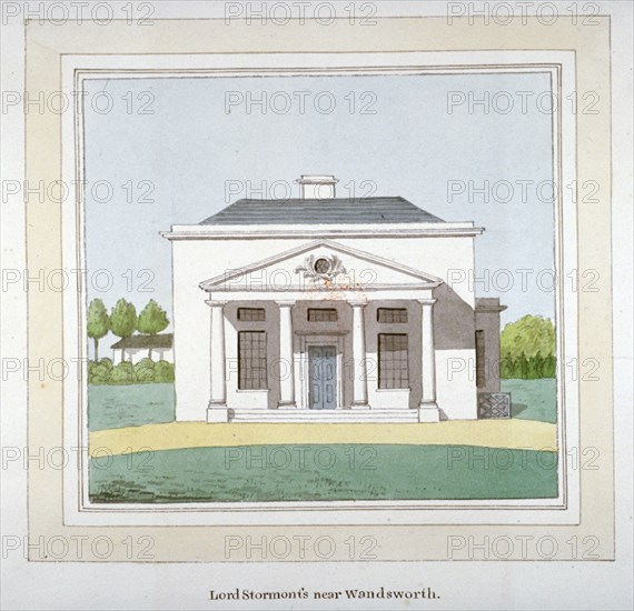 View of Lord Stormont's mansion near Wandsworth, London, c1800. Artist: Anon