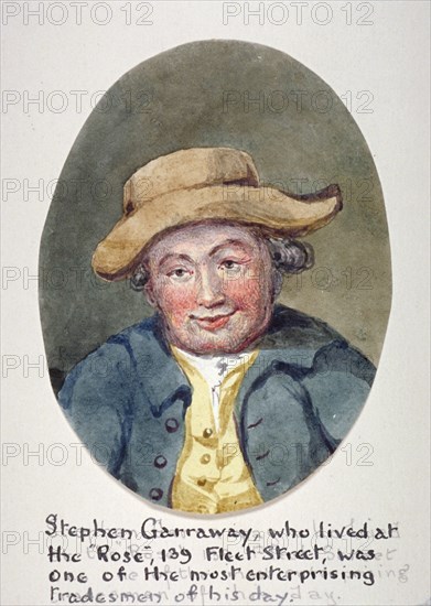 Stephen Garraway, tradesman of Fleet Street, London, c1780. Artist: Anon