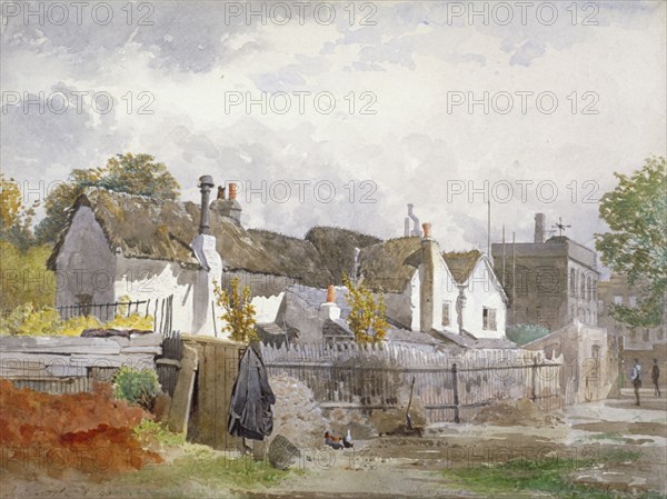 Sindercombe's Cottage, Shepherd's Bush, Hammersmith, London, 1890. Artist: John Crowther