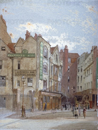 View of Woods Hotel, Portugal Street, Westminster, London, c1880. Artist: John Crowther