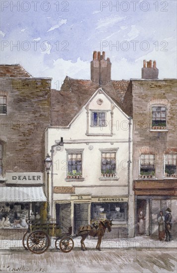 View of no 72 Cheyne Walk, Chelsea, London, 1883. Artist: John Crowther