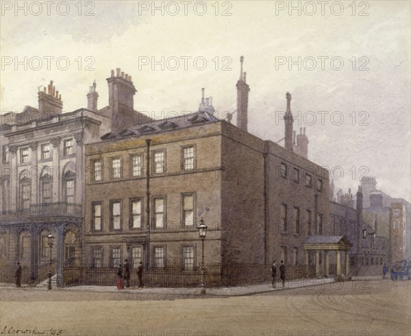 Cleveland House, at the corner of St James's Square and King Street, Westminster, London, 1893. Artist: John Crowther