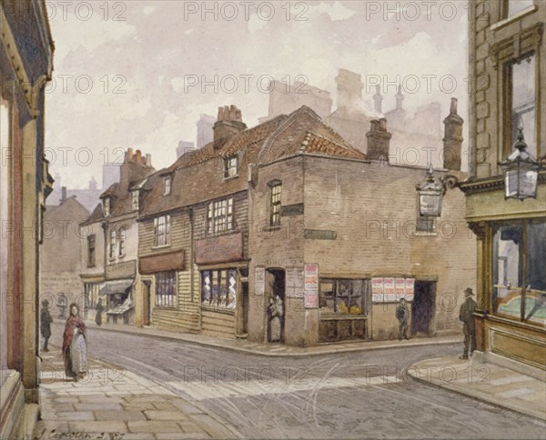 The Angel public house, Bermondsey, London, 1887. Artist: John Crowther