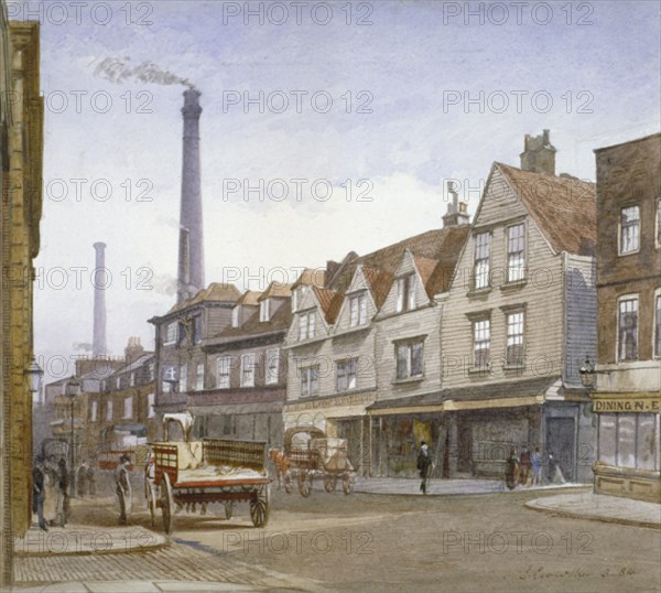 View of Mint Street, Southwark, London, 1884. Artist: John Crowther