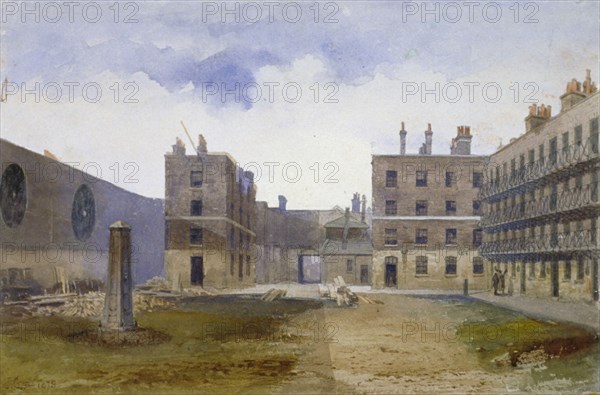 Queen's Bench Prison, Borough High Street, Southwark, London, 1879. Artist: John Crowther