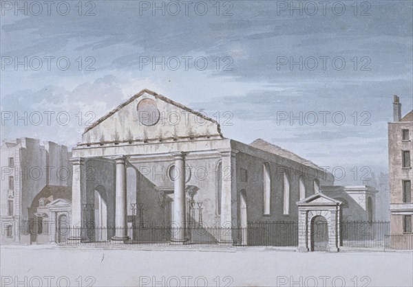 Church of St Paul, Covent Garden, Westminster, London, 1795. Artist: Anon