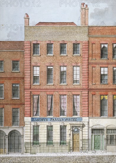Eastey's Family Hotel, Southampton Street, Westminster, London, c1801. Artist: Anon