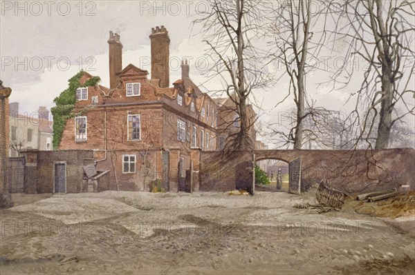 The south end of Fairfax House, High Street, Putney, London, c1887. Artist: John Crowther