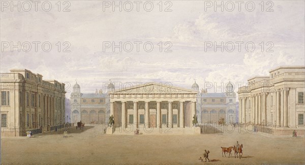 Trafalgar Square, Westminster, London, 1828. Artist: John Nash