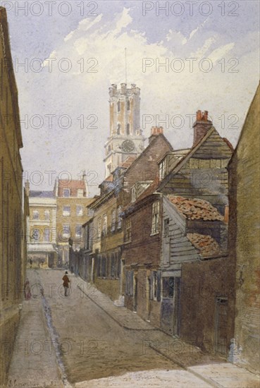 Chigwell Hill, Stepney, London, 1881. Artist: John Crowther